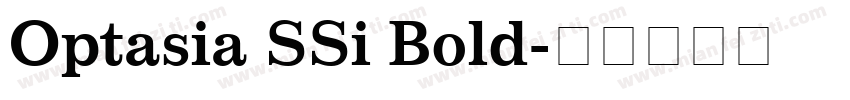 Optasia SSi Bold字体转换